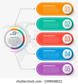 vector abstract 3d paper infographic elements.Business infographics