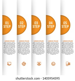 vector abstract 3d paper infographic elements.Business infographics