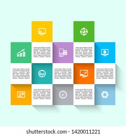 vector abstract 3d paper infographic elements.Business infographics