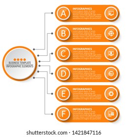 vector abstract 3d paper infographic elements.Business infographics