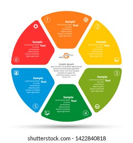 vector abstract 3d paper infographic elements.Circular infographics