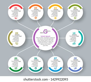 vector abstract 3d paper infographic elements.Business infographics