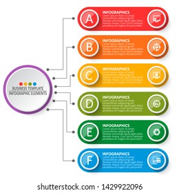 vector abstract 3d paper infographic elements.Business infographics