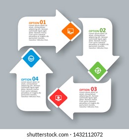 vector abstract 3d paper infographic elements.Business infographics