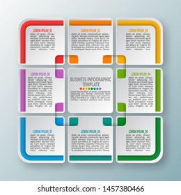 vector abstract 3d paper infographic elements.Business infographics
