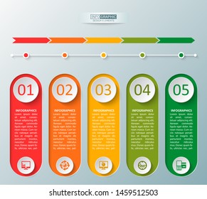 vector abstract 3d paper infographic elements.Business infographics