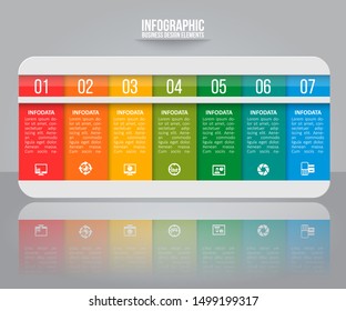 vector abstract 3d paper infographic elements.Business infographics