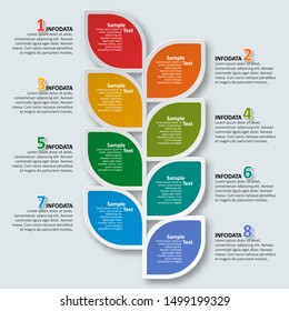 vector abstract 3d paper infographic elements.Business infographics