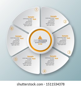 vector abstract 3d paper infographic elements.Circular infographics