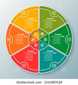 vector abstract 3d paper infographic elements.Circular infographics