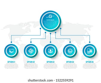 vector abstract 3d paper infographic elements.Business infographics