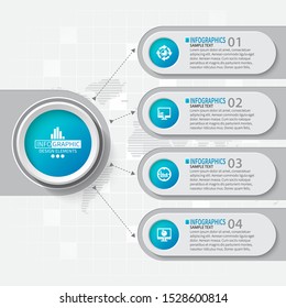 vector abstract 3d paper infographic elements.Business infographics