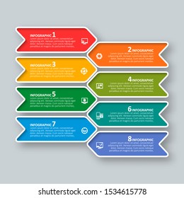 vector abstract 3d paper infographic elements.Business infographics