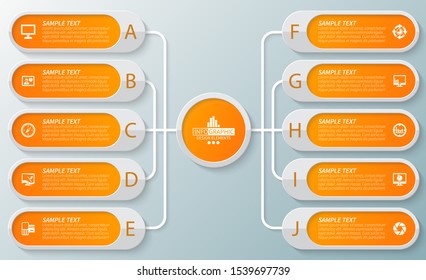 vector abstract 3d paper infographic elements.Business infographics