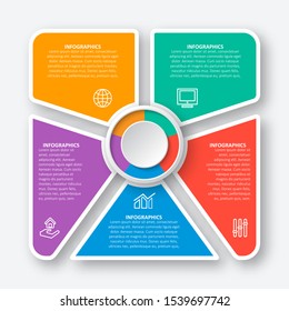 vector abstract 3d paper infographic elements.Business infographics