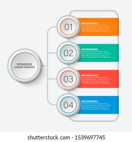 vector abstract 3d paper infographic elements.Business infographics
