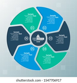 vector abstract 3d paper infographic elements.Circular infographics