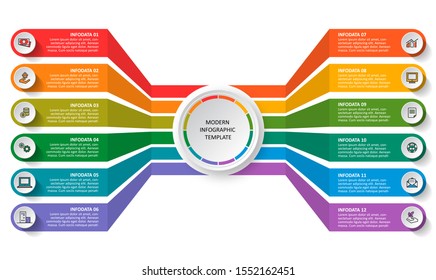 vector abstract 3d paper infographic elements.Business infographics
