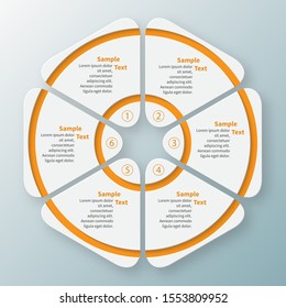 vector abstract 3d paper infographic elements.Circular infographics