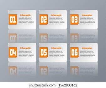 vector abstract 3d paper infographic elements.Business infographics