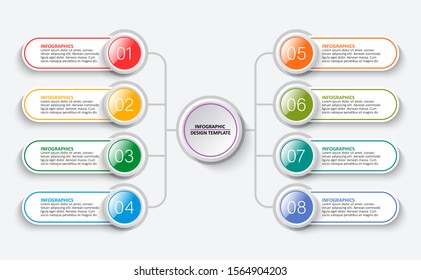 vector abstract 3d paper infographic elements.Business infographics