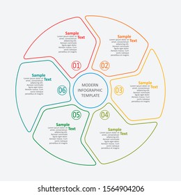 vector abstract 3d paper infographic elements.Circular infographics