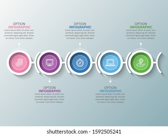 vector abstract 3d paper infographic elements.Business infographics