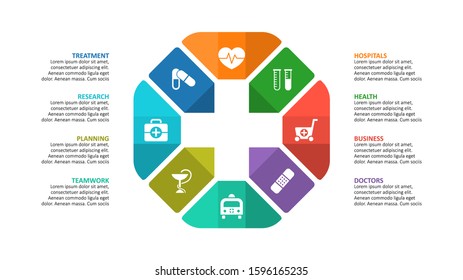 vector abstract 3d paper infographic elements.Circular infographics