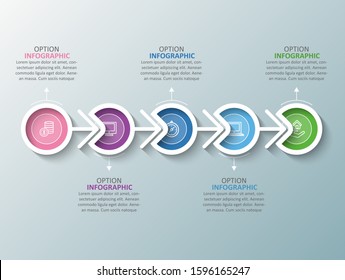 vector abstract 3d paper infographic elements.Business infographics
