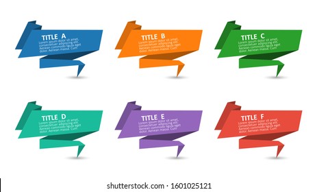 vector abstract 3d paper infographic elements.Business infographics