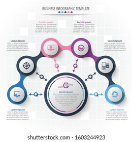 vector abstract 3d paper infographic elements.Business infographics