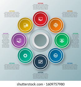 vector abstract 3d paper infographic elements.Business infographics