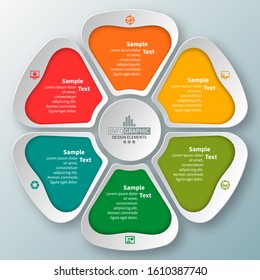 vector abstract 3d paper infographic elements.Circular infographics