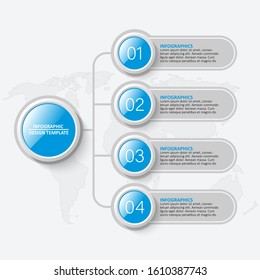 vector abstract 3d paper infographic elements.Business infographics