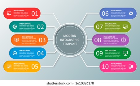vector abstract 3d paper infographic elements.Business infographics