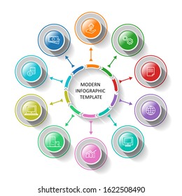 vector abstract 3d paper infographic elements.Business infographics