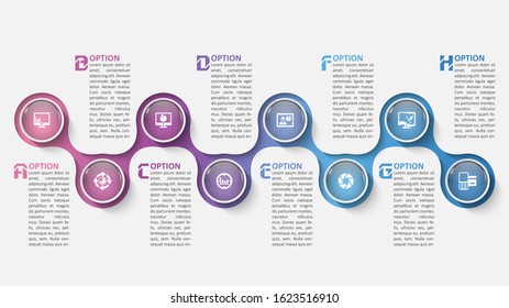 vector abstract 3d paper infographic elements.Business infographics
