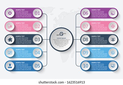 vector abstract 3d paper infographic elements.Business infographics