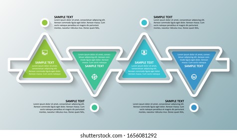 vector abstract 3d paper infographic elements.Business infographics