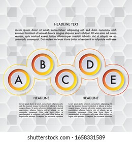 elementos infográficos de papel 3d abstractos vectoriales.infografías empresariales