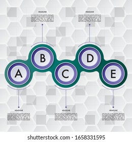 vector abstract 3d paper infographic elements.Business infographics