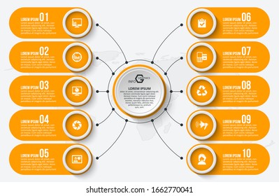 vector abstract 3d paper infographic elements.Business infographics