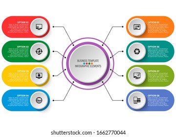 vector abstract 3d paper infographic elements.Business infographics