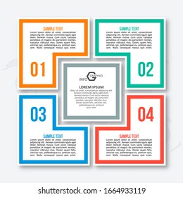 vector abstract 3d paper infographic elements.Business infographics