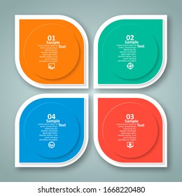 vector abstract 3d paper infographic elements.Business infographics