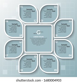 vector abstract 3d paper infographic elements.Business infographics