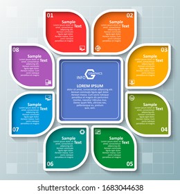 vector abstract 3d paper infographic elements.Business infographics