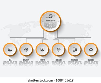 vector abstract 3d paper infographic elements.Business infographics