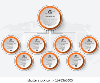 vector abstract 3d paper infographic elements.Business infographics