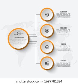 vector abstract 3d paper infographic elements.Business infographics